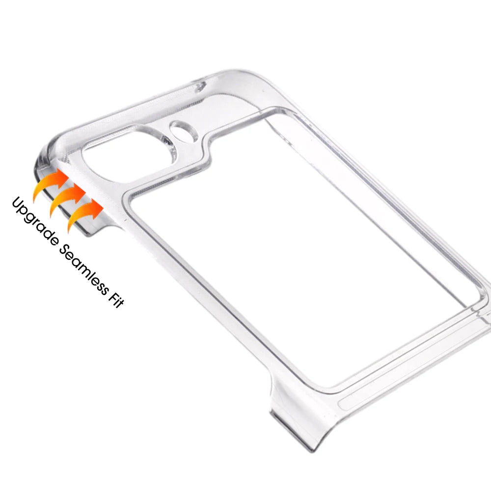 Case For Samsung Galaxy Z Flip 5 Flip5 Transparent Case Hard PC Bumper Back Phone Cover For Samsung Z Flip 5 5G Accessories