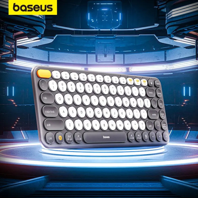 Baseus Bluetooth Wireless Keyboard 5.0 2.4G USB Silent US Layout Keyboards EN 84 / 105 Keycaps For MacBook iPad PC Tablet