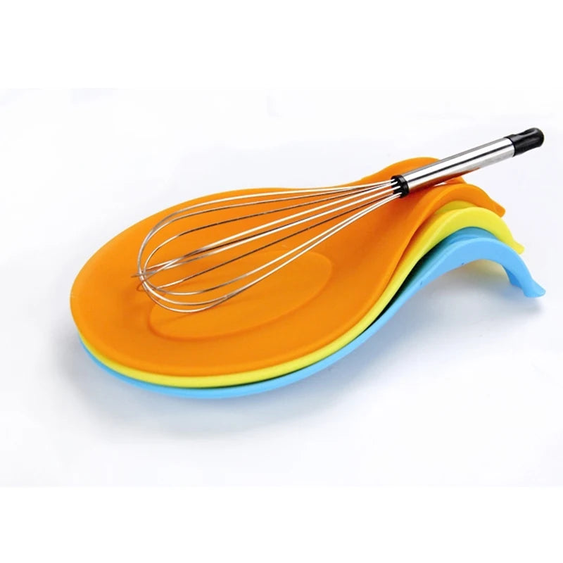 Gadgets Silicone Multipurpose Spoon Rest Mat Holder for Tableware Kitchen Utensil Kitchen Gadgets Supplies Kitchen Accessories