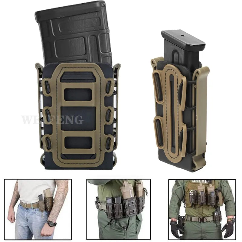 Tactical Molle Magazine Pouch AR 15 M4 AK 47 7.62 5.56 9mm Scorpion Fast Mag Holster Case Holder Gun Hunting Airsoft Accessories